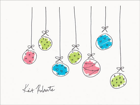 Kait Roberts KR437 - KR437 - Deck the Halls - 16x12 Holidays, Ornaments, Abstract, Christmas from Penny Lane