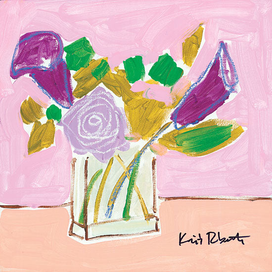 Kait Roberts KR444 - KR444 - Delicate - 12x12 Flowers, Purple Flowers, Vase, Botanical from Penny Lane