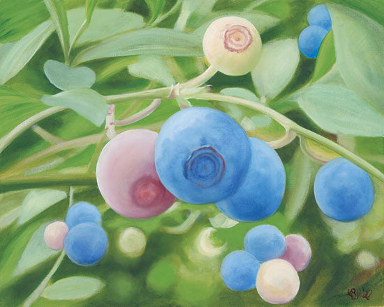 Kate Sherrill KS109 - Summer Harvest - 16x12 Blueberries, Bush, Summer from Penny Lane
