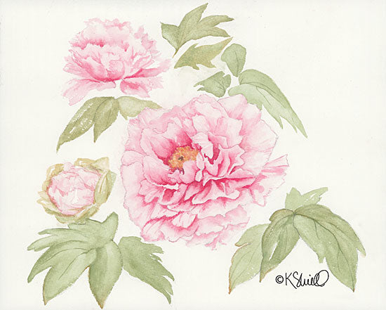 Kate Sherrill KS112 - Garden Blush - 16x12 Flowers, Pink Flowers, Blooms, Botanical from Penny Lane