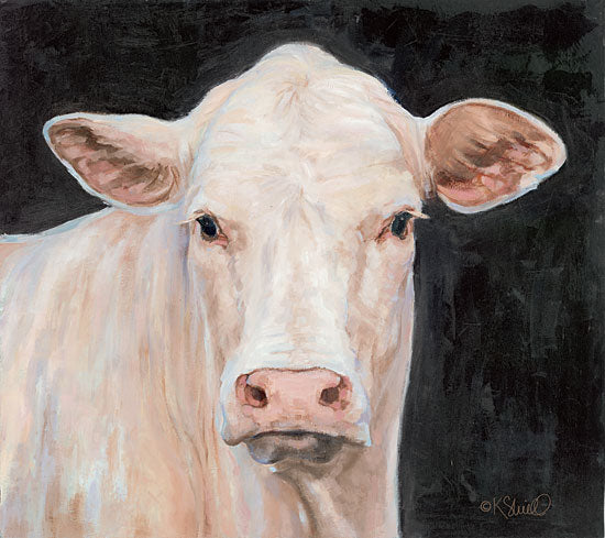 Kate Sherrill KS120 - Moo-licious - 12x12 Cow, Farm, Portrait from Penny Lane