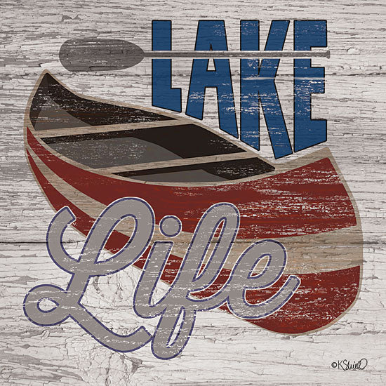 Kate Sherrill KS138 - KS138 - Lafe Life Canoe - 12x12 Lake Life, Canoe, Lodge, Boats, Camping from Penny Lane