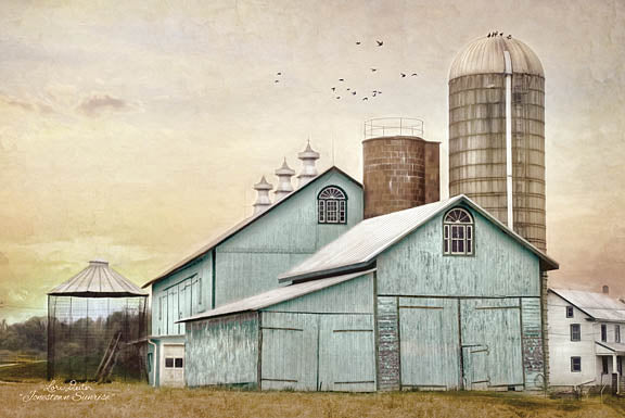 Lori Deiter LD1146 - Jonestown Sunrise - Barn, Field, Farm from Penny Lane Publishing