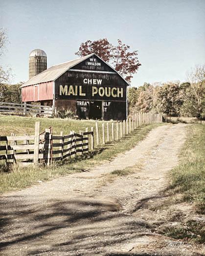 Lori Deiter LD1174 - Mail Pouch Lane - Mail Pouch, Barn, Road, Fence, Farm, Advertising from Penny Lane Publishing