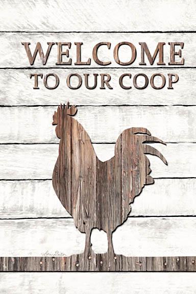 Lori Deiter LD1207 - Welcome to Our Coop - Welcome, Rooster, Wood Planks from Penny Lane Publishing