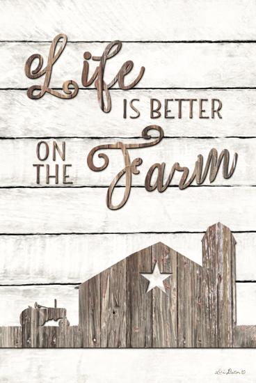 Lori Deiter LD1219 - Life is Better on the Farm - Barn, Farm, Wood Planks, Silhouettes from Penny Lane Publishing