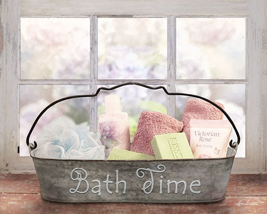 Lori Deiter LD1255 - Bath Time - Bathroom, Soap, Lotion, Galvanized Metal, Feminine, Window from Penny Lane Publishing