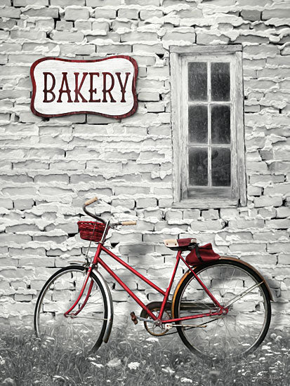 Lori Deiter LD1338 - Bakery Stop Bakery, Bike, Bicycle, Peeling Paint, Signs from Penny Lane