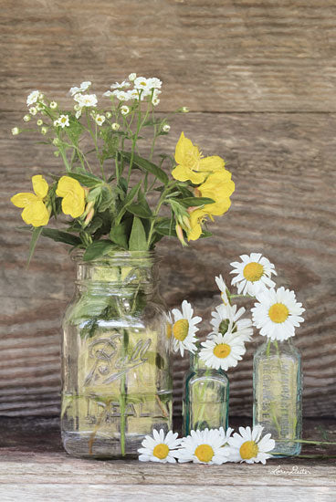 Lori Deiter LD1428 - Summer Selection Flowers, Daisies, Yellow and White Flowers, Glass Jars from Penny Lane