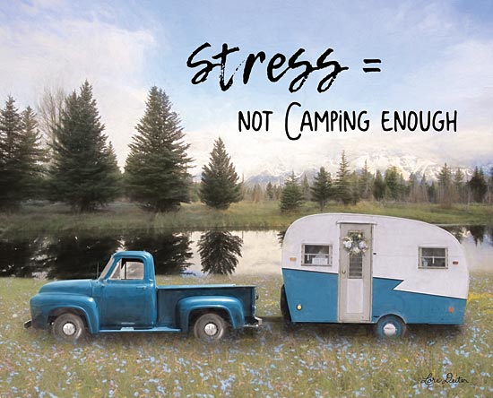 Lori Deiter LD1767 - LD1767 - Camping Stress I - 16x12 Camper, Camping, Truck, Mountains, Flowers, Signs, Humorous from Penny Lane