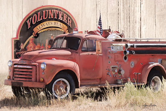 Lori Deiter LD1785 - LD1785 - Volunteer Firefighter - 18x12 Volunteer Firefighter, Fire Truck, Vintage, Fireman, Photography from Penny Lane