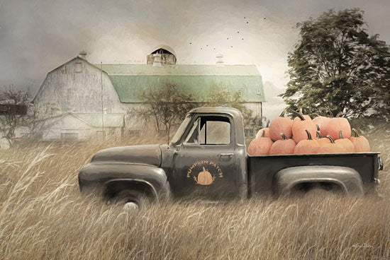 Lori Deiter LD1885 - LD1885 - Happy Harvest Truck - 18x12 Photography, Truck, Pumpkins, Barn, Field from Penny Lane