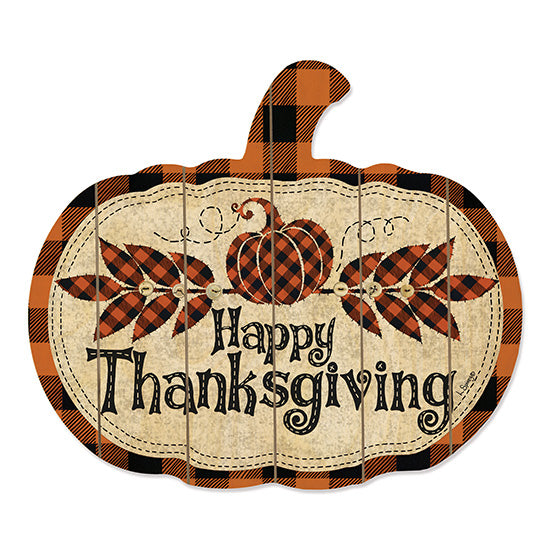 Linda Spivey LS1720PUMP - Happy Thanksgiving Happy Thanksgiving, Pumpkin, Buffalo Plaid, Leaves, Autumn from Penny Lane