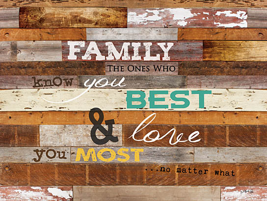 Marla Rae MA1001 - Family Knows You Best - Family, Wood Planks, Signs from Penny Lane Publishing