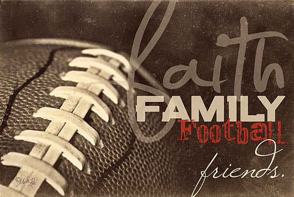 Marla Rae MA106 - The Four "F's" - Faith, Family, Football, Friends, Signs from Penny Lane Publishing