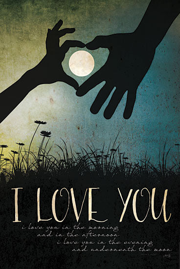 Marla Rae MA1084GP - I Love You Underneath the Moon - Love, Shadows, Hands, Moon, Field, Meadow from Penny Lane Publishing
