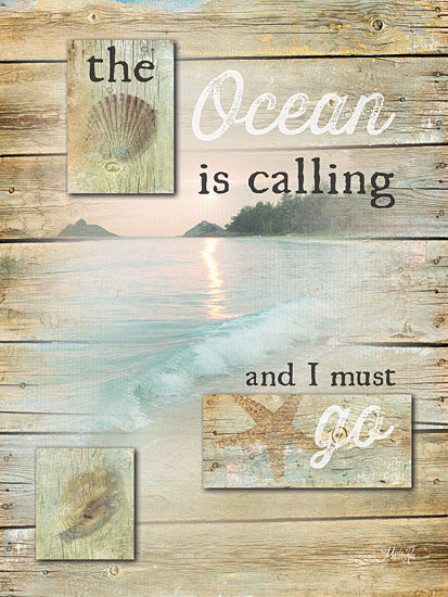 Marla Rae MA2223 - The Ocean is Calling - Ocean, Shells, Wood Planks from Penny Lane Publishing