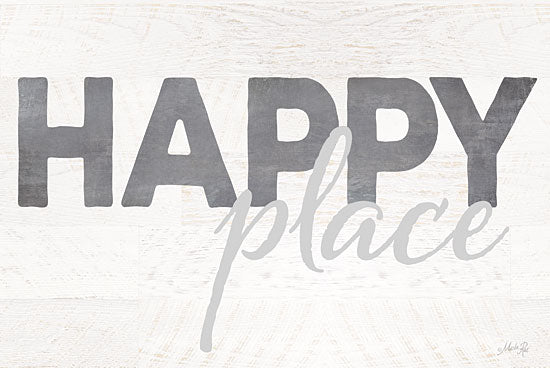 Marla Rae MA2256 - Happy Place - Happy, Typography, Signs from Penny Lane Publishing