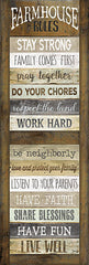 MA2280A - Farmhouse Rules Shutter - 12x36