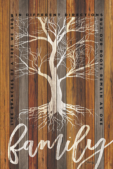 Marla Rae MA2417GP - Family Roots - Family, Wood, Tree, Decorative, Signs, Trees, Inspirational, Typography from Penny Lane Publishing