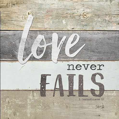 Marla Rae MA2420 - Love Never Fails - Love, Wood Planks, Signs from Penny Lane Publishing