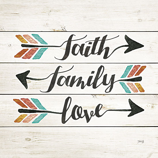 Marla Rae MA2441GP - Faith Family Love Arrow - Family, Faith, Love, Signs, Arrows from Penny Lane Publishing