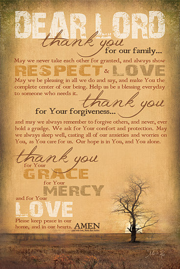 Marla Rae MA688 - Family Prayer - Lord, Religious, Prayers, Typography from Penny Lane Publishing