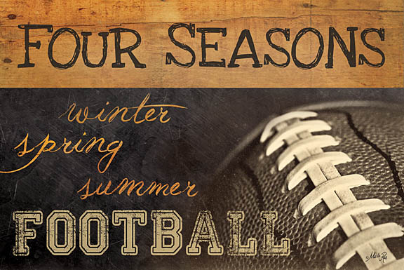 Marla Rae MA771 - Four Seasons Football II - Football, Signs from Penny Lane Publishing