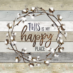 MAZ5023GP - This is My Happy Place Cotton Wreath