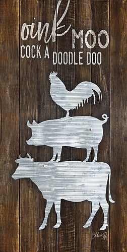 Marla Rae MAZ5032GP - Metal Farm Animal Stack - Farm, Metal, Cow, Pig, Rooster from Penny Lane Publishing