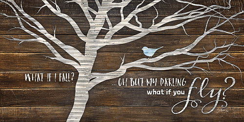 Marla Rae MAZ5036 - What if You Fly - Tree, Blue Bird, Inspirational from Penny Lane Publishing