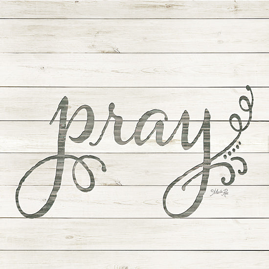 Marla Rae MAZ5046GP - Simple Words - Pray - Pray, Typography, Wood Planks from Penny Lane Publishing