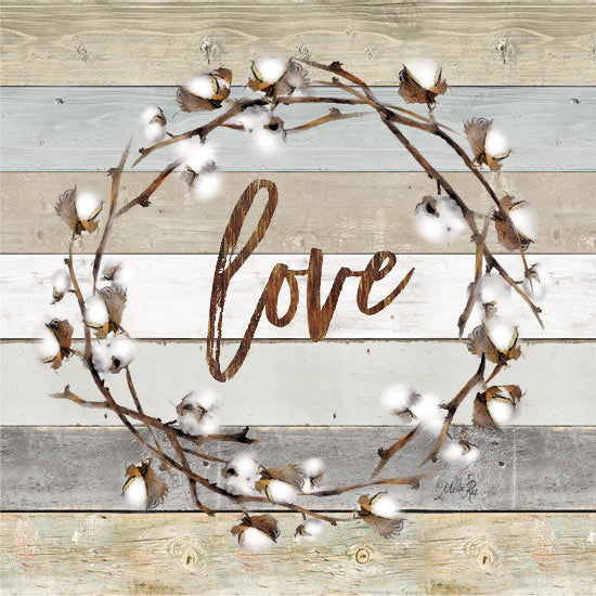Marla Rae MAZ5061 - Love Cotton Wreath    - Cotton, Wreath, Love from Penny Lane Publishing