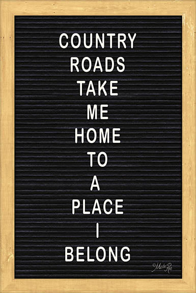 Marla Rae MAZ5093GP - Country Road Felt Board - Inspirational, Felt Board, Typography from Penny Lane Publishing
