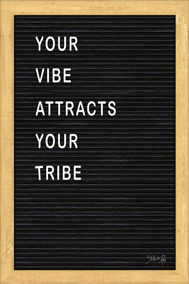 Marla Rae MAZ5101GP - Your Vibe Attracts Your Tribe Felt Board - Inspirational, Felt Board, Typography from Penny Lane Publishing