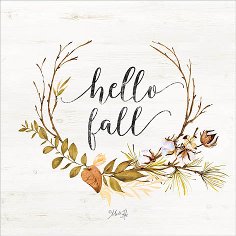 Marla Rae MAZ5119GP - Hello Fall - Wreath, Signs, Autumn, Leaves from Penny Lane Publishing