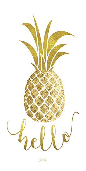 Marla Rae MAZ5126GP - Hello Pineapple - Pineapple, Hello, Gold, Signs from Penny Lane Publishing