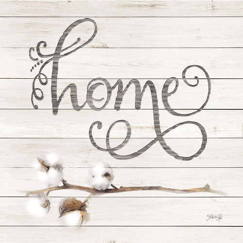Marla Rae MAZ5145 - Simple Words - Home with Cotton - Home, Calligraphy, Cotton, Wood Slates from Penny Lane Publishing