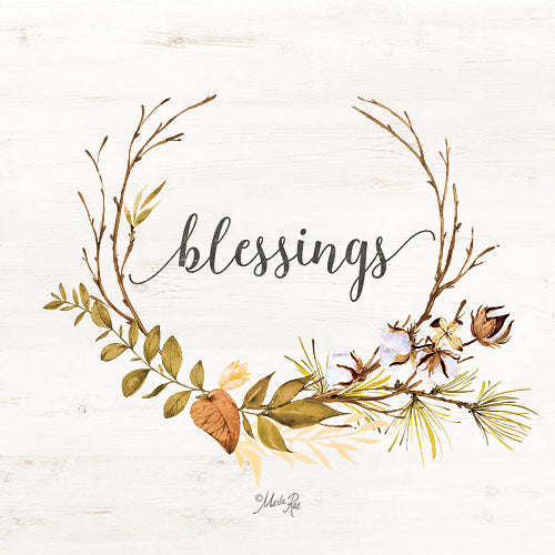 Marla Rae MAZ5152 - Blessings - Blessings, Autumn, Leaves, Cotton from Penny Lane Publishing