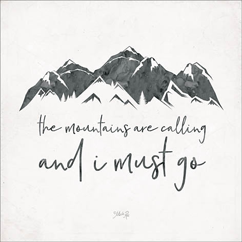 Marla Rae MAZ5157 - The Mountains are Calling - Mountains, Signs from Penny Lane Publishing
