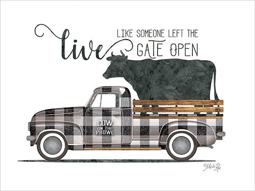 Marla Rae MAZ5190GP - Live Like Vintage Truck - Cow, Truck, Plaid, Signs, Encouraging from Penny Lane Publishing