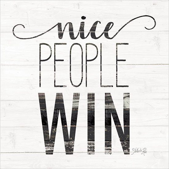 Marla Rae MAZ5213 - Nice People Win - Wood Slats, Win, Signs from Penny Lane Publishing