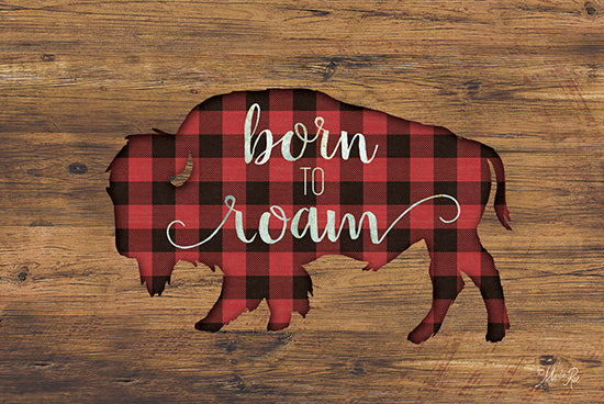 Marla Rae MAZ5216 - Born to Roam Bison - Born to Roam, Bison, Plaid, Southwest from Penny Lane Publishing