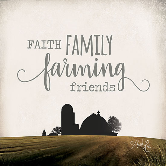 Marla Rae MAZ5360 - Faith Family Farming Friends - 12x12 Faith, Family, Farming, Friends, Barn, Fields, Calligraphy from Penny Lane