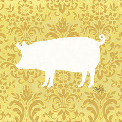 MAZ5543 - Pig Silhouette - 12x12