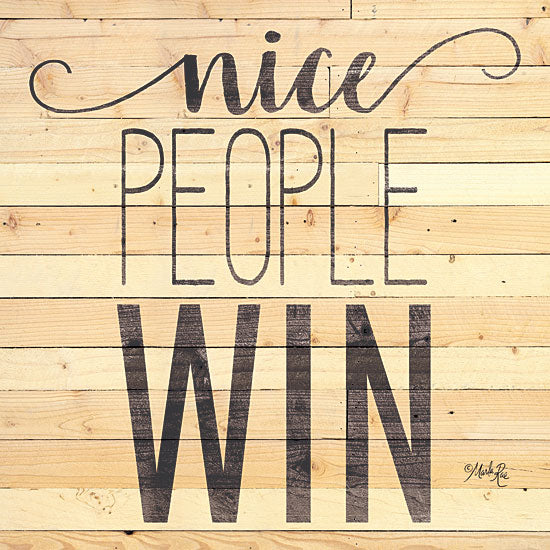 Marla Rae MAZ5547 - MAZ5547 - Nice People Win - 12x12 Nice People Win, Motivational, Signs from Penny Lane