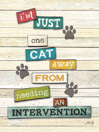 Marla Rae MAZ5563 - MAZ5563 - Cat Intervention - 12x16 Cats, Humorous, Wood Planks, Signs, Humorous from Penny Lane