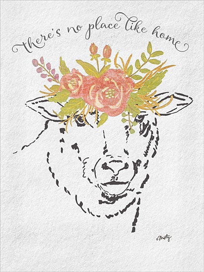 Misty Michelle MMD288 - There's No Place Like Home Lamb - Lamb, Flowers, Crown, No Place Like Home from Penny Lane Publishing