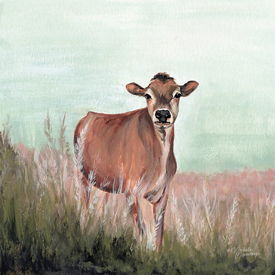 Michele Norman MN186 - MN186 - Til the Cow Comes Home - 12x12 Cow, Landscape, Farm from Penny Lane