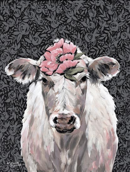 Michele Norman MN201 - MN201 - Agnes - 12x16 Cow, Flower, Portrait from Penny Lane